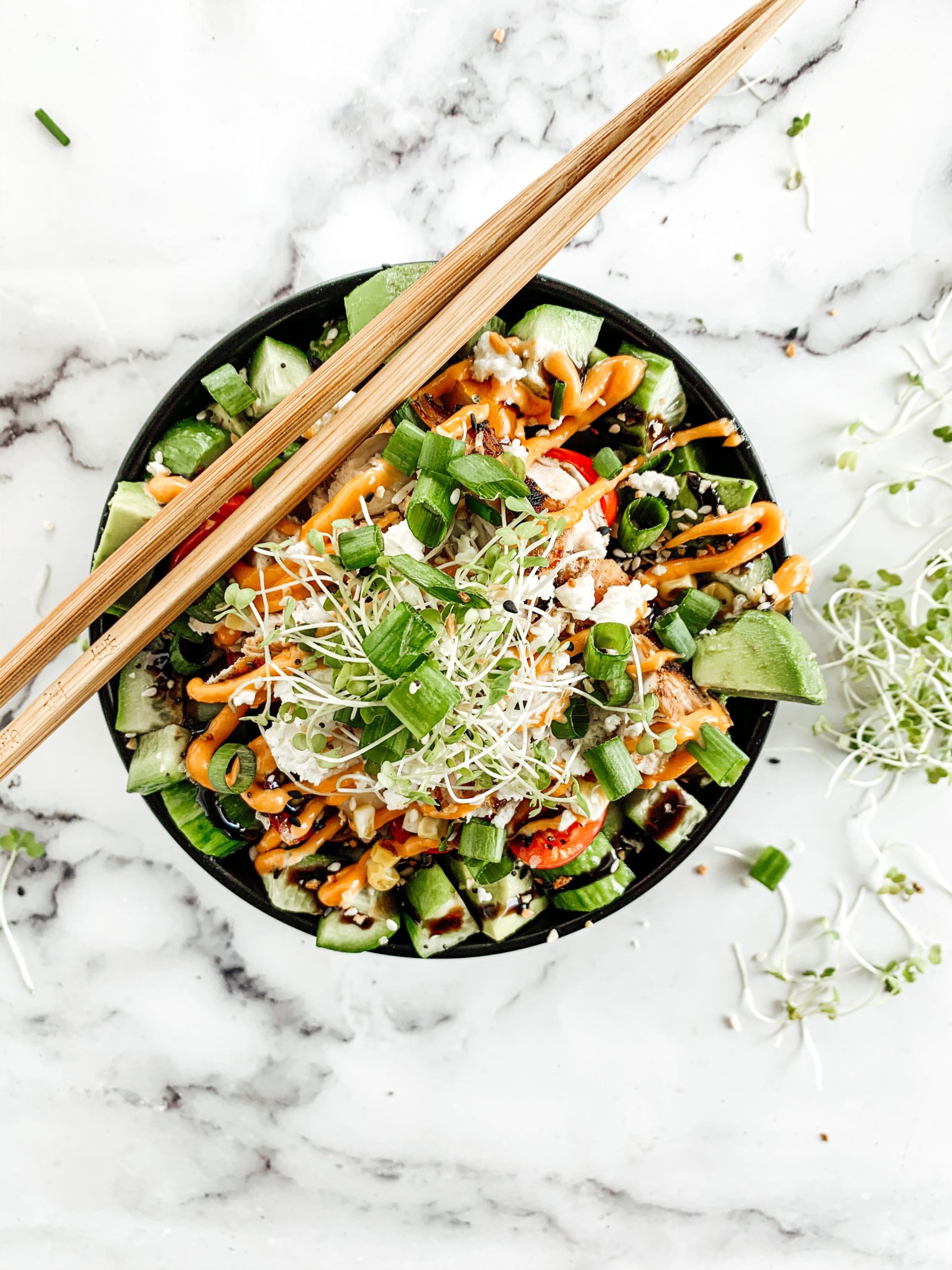 CALIFORNIA CHICKEN POKE BOWL Thecommunalfeast