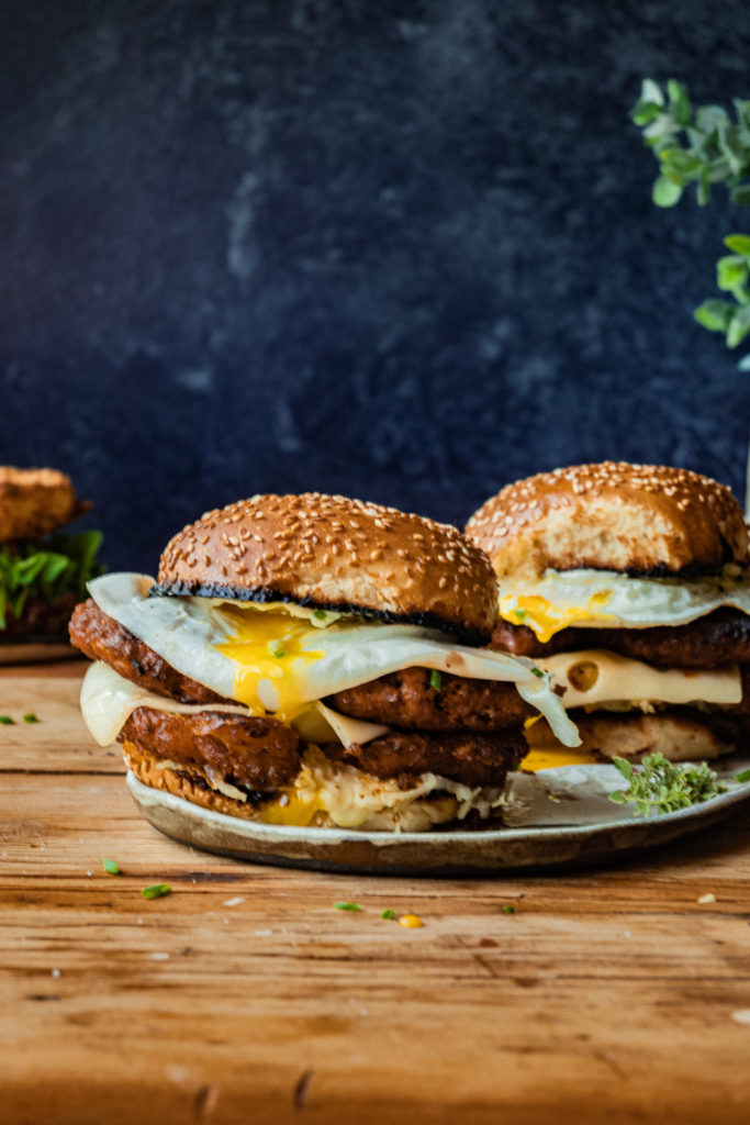 sausage and egg breakfast sandwiches 