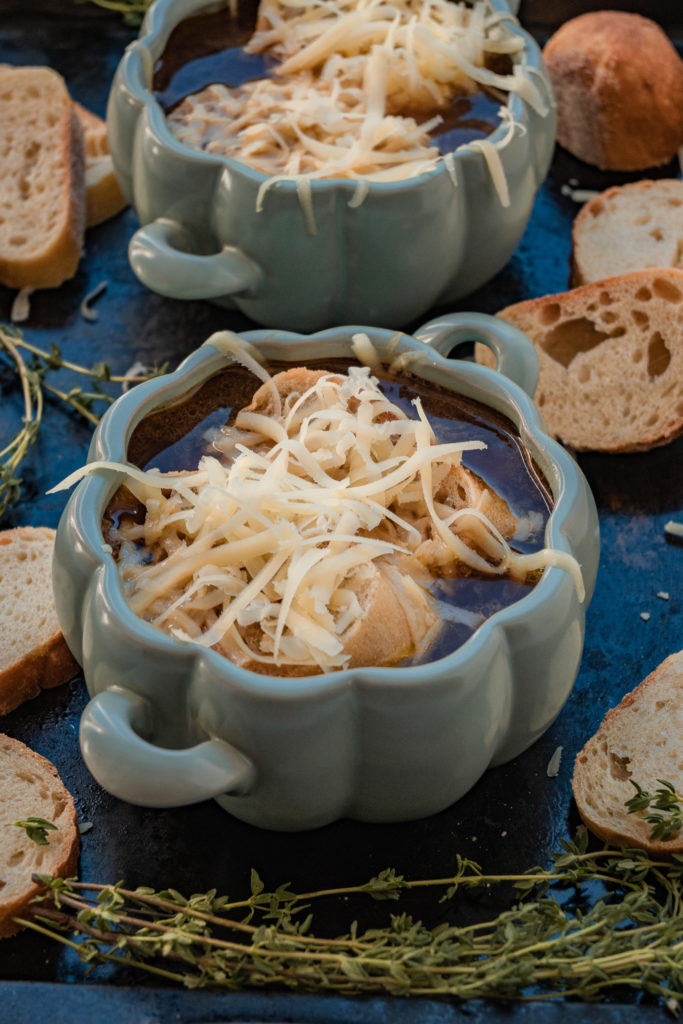 french onion soup assembly