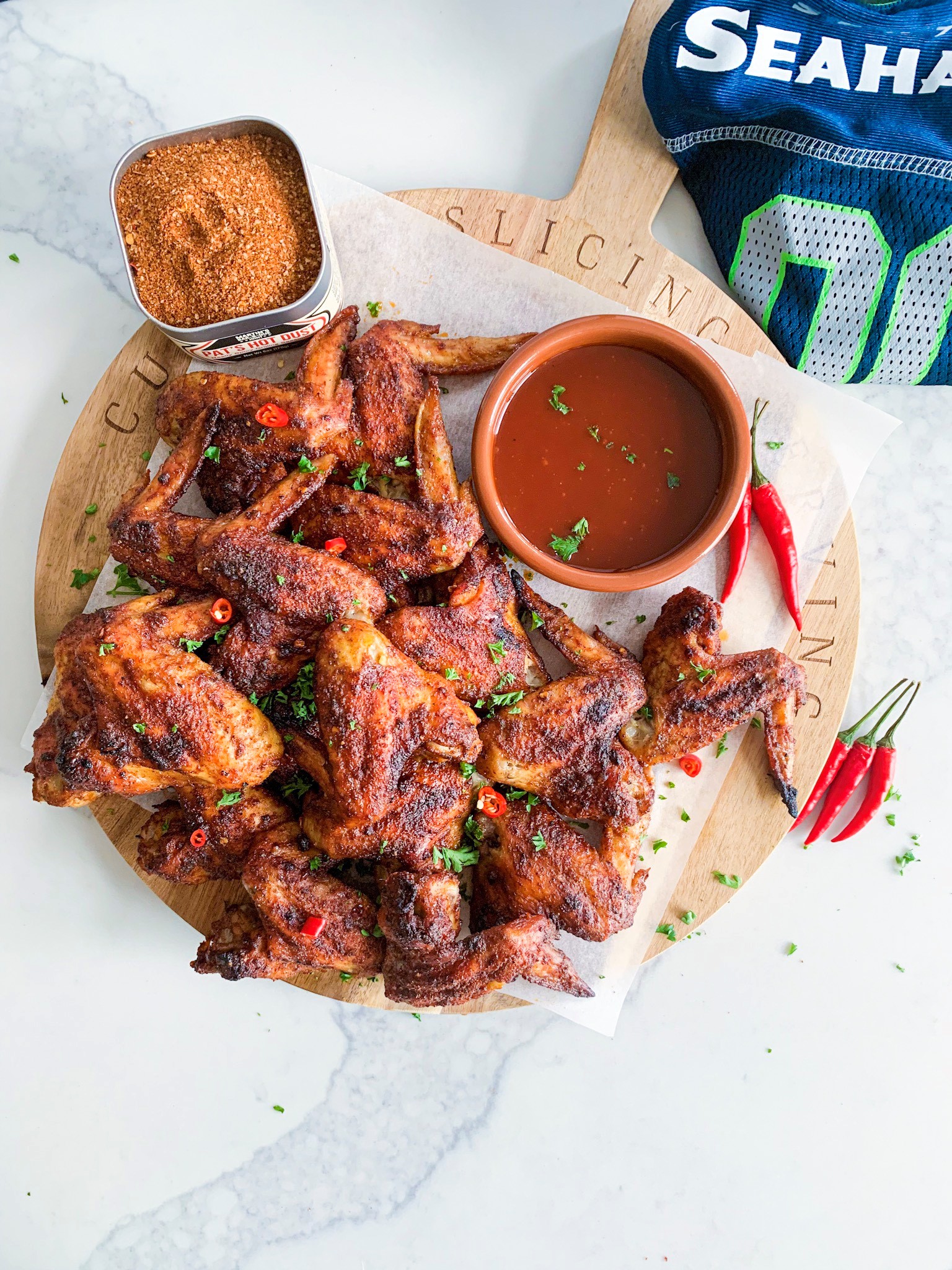 GAME DAY BAKED DRY RUB CHICKEN WINGS - thecommunalfeast.com