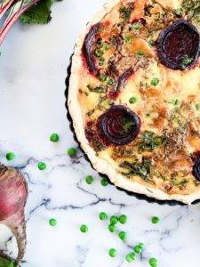 BEETROOT & CARAMELIZED SHALLOT QUICHE WITH ROSEMARY CRUST ...