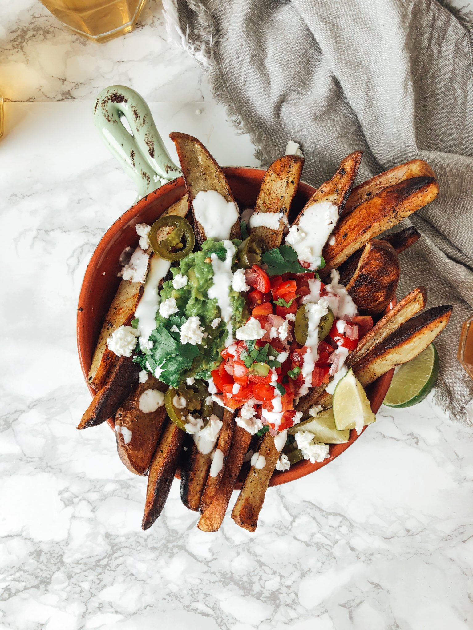 loaded mexican fries - thecommunalfeast.com