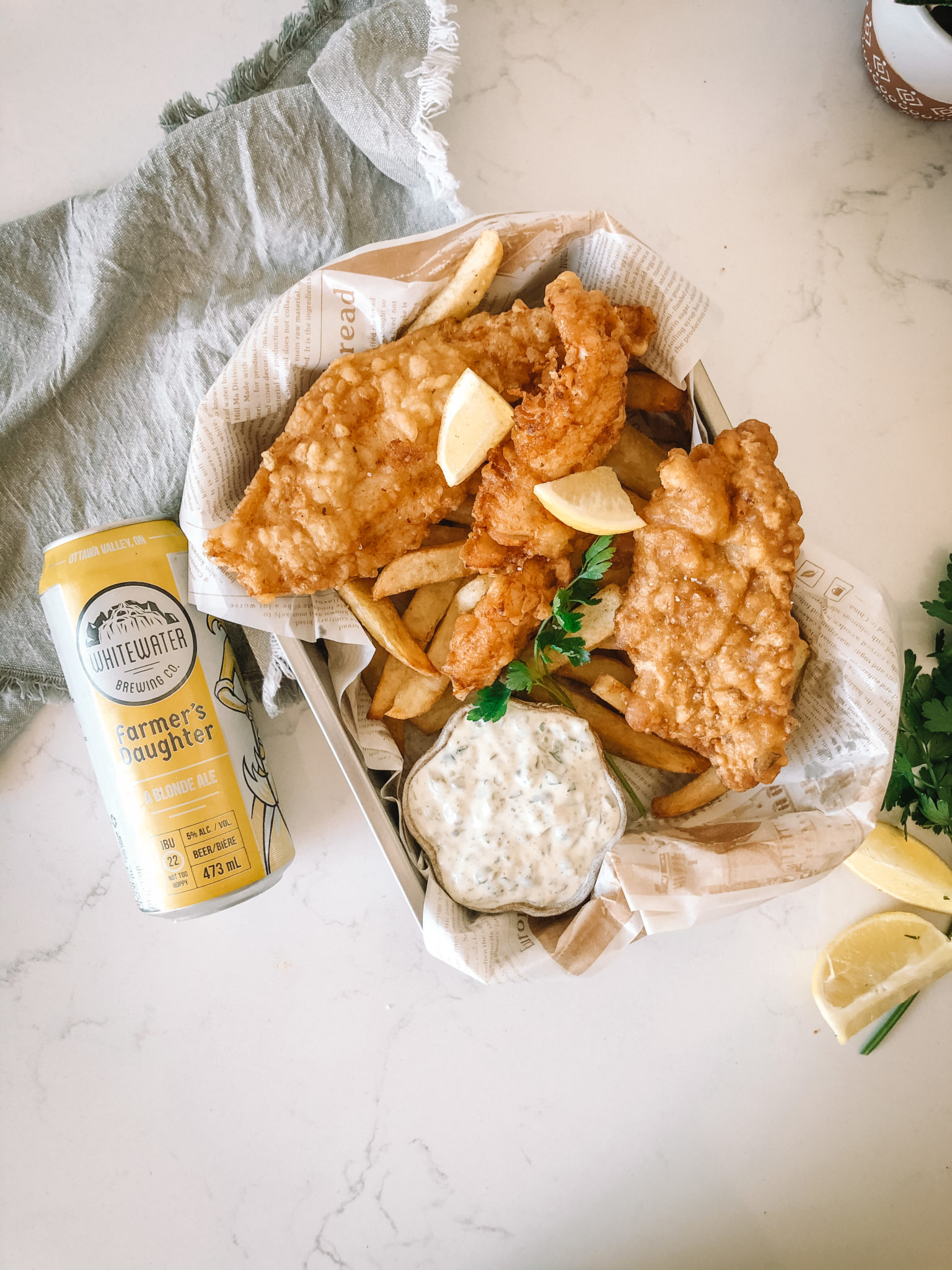 pubstyle fish and chips