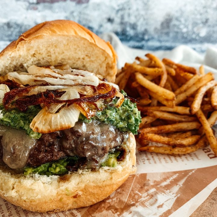 CHIMICHURRI BURGER - thecommunalfeast.com