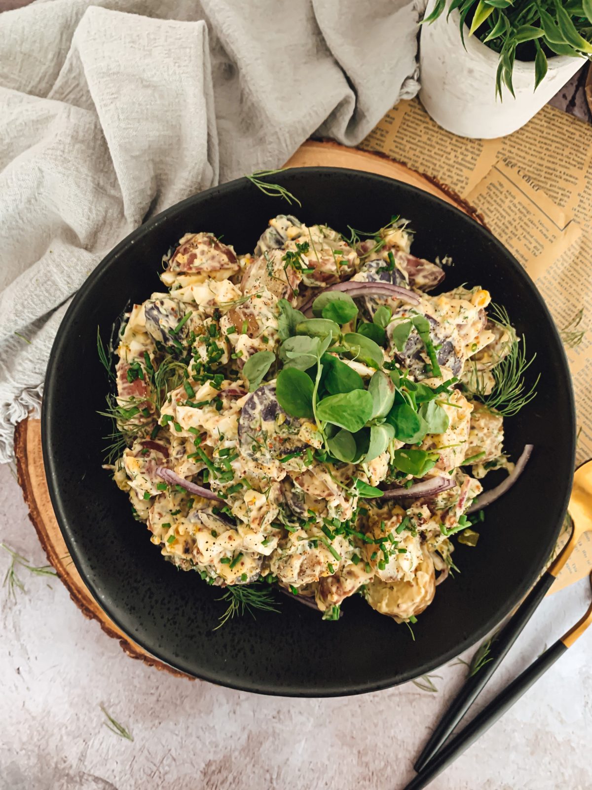 RUSTIC HERB POTATO SALAD - thecommunalfeast.com