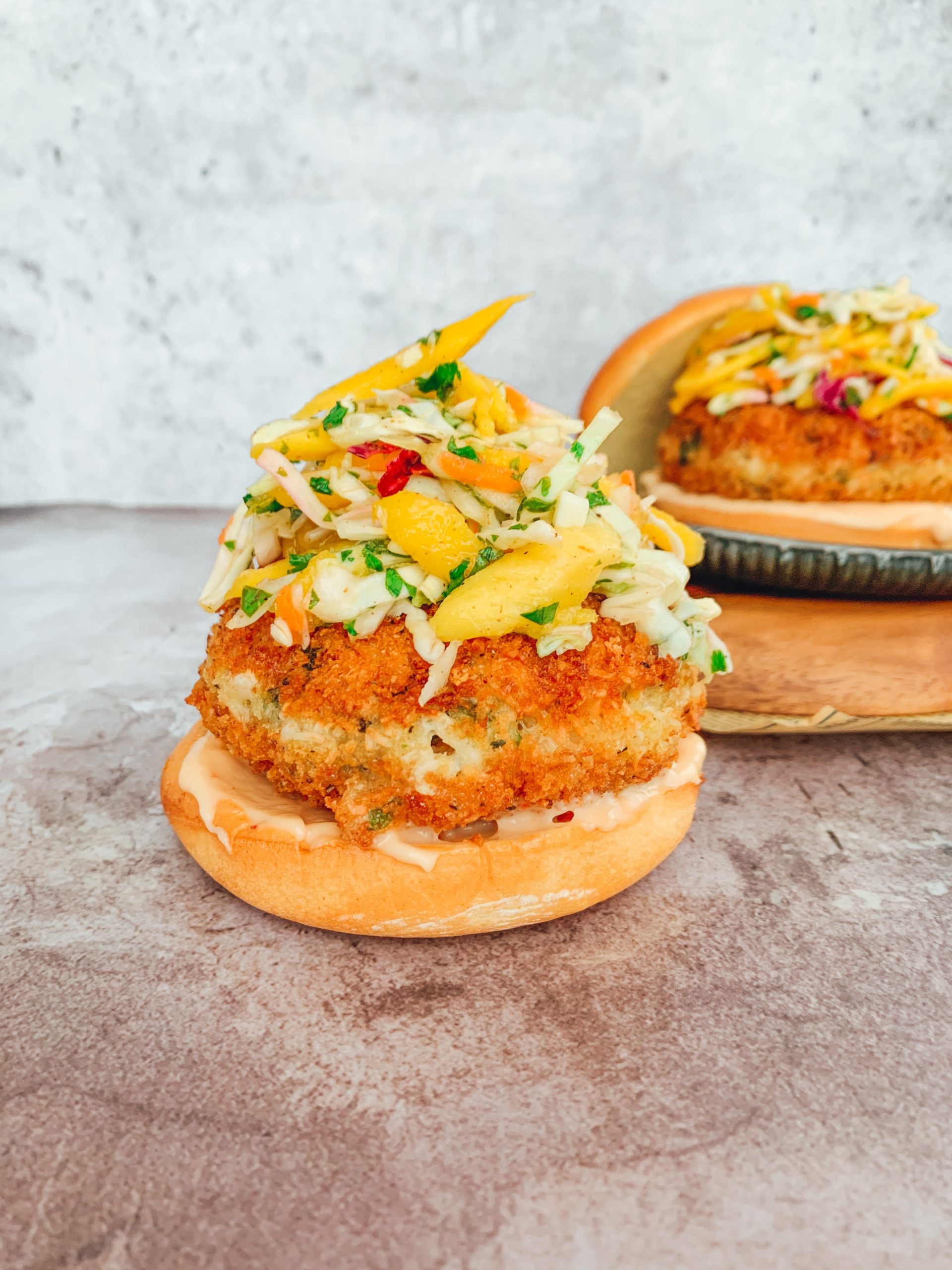 Crispy Shrimp Burgers with Spicy Mayo Recipe