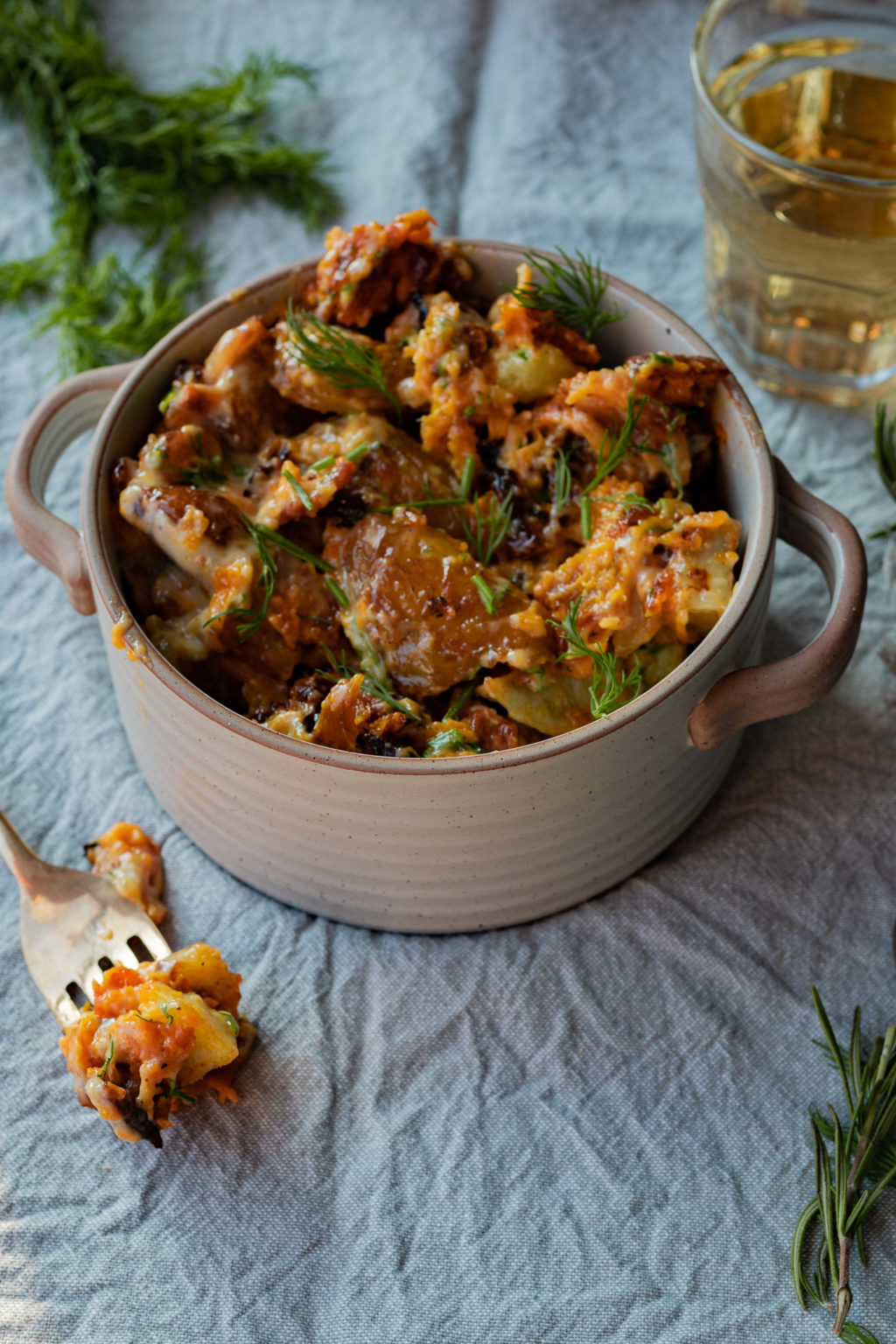 Mixed Smashed Potato Salad - thecommunalfeast.com