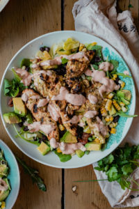 Southwest BBQ Chicken Salad - Thecommunalfeast.com