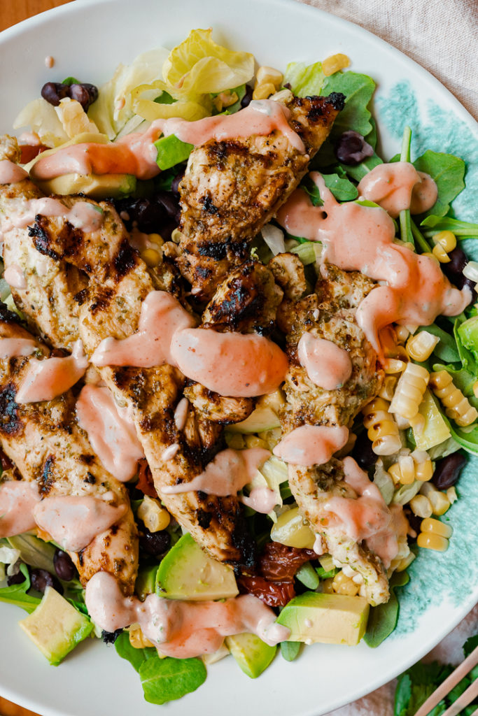 southwest bbq chicken salad