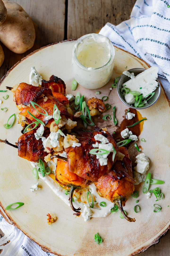 blue cheese mashed potatoes stuffed peppers