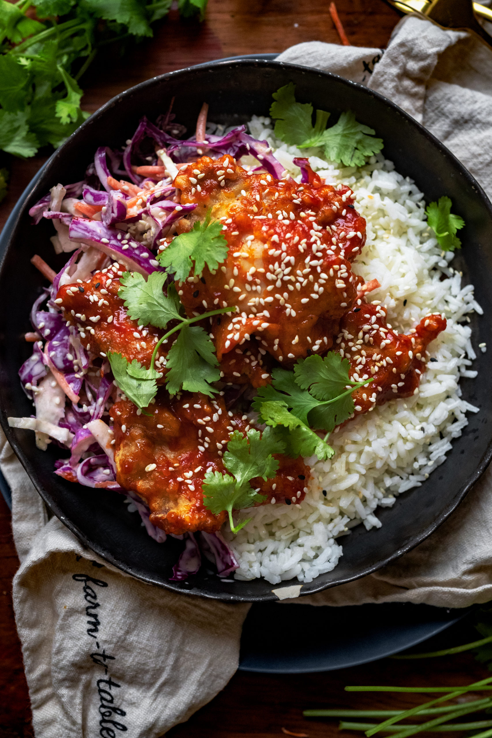 korean fried chicken with asian law